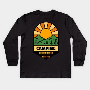 Camping Legend Since Forever Kids Long Sleeve T-Shirt